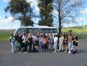 group photo on a tour with A1 Bus Charters
